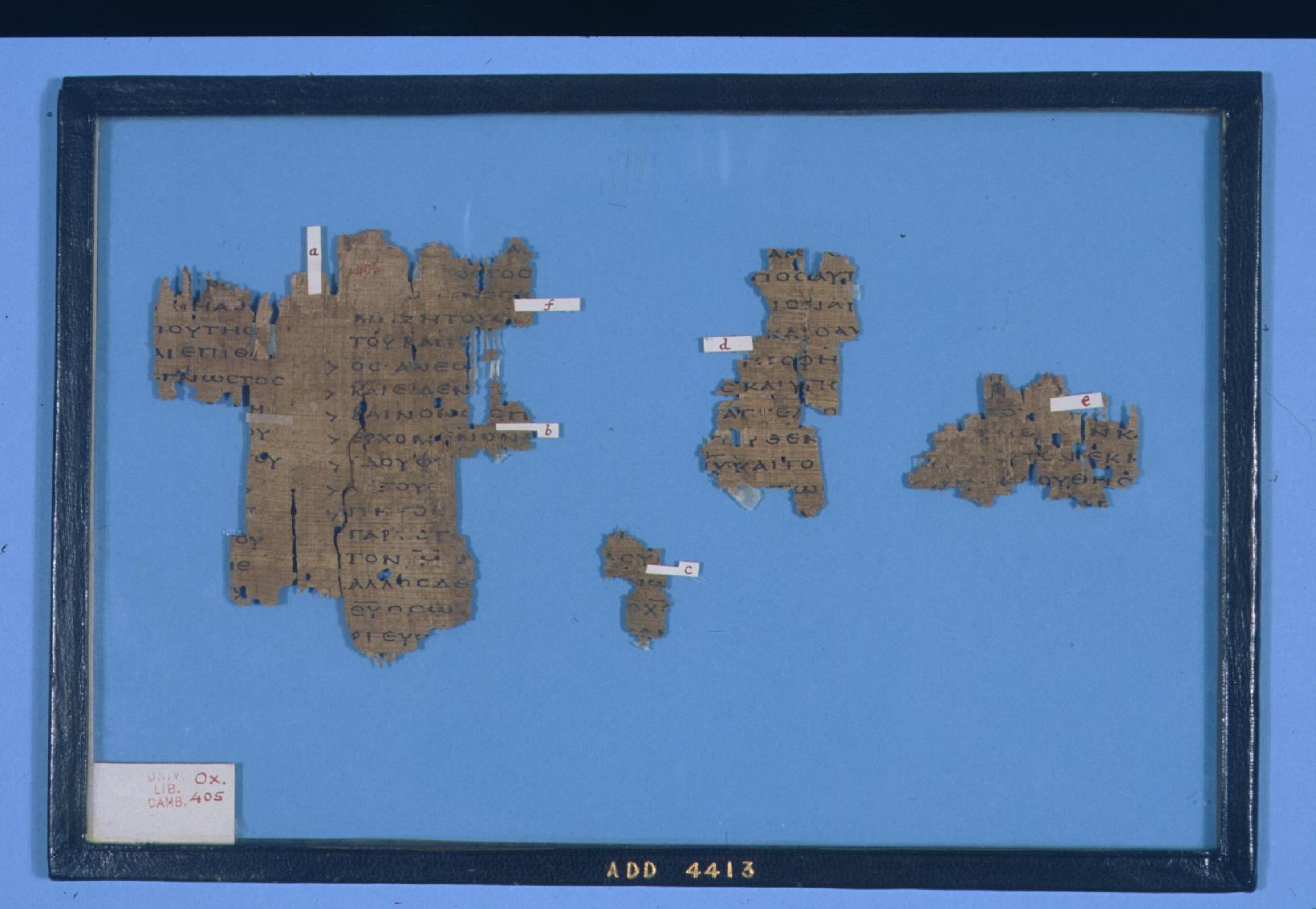 The Oxyrhynchus Papyri: rubbish heaps, fragments and the limits of a paper archive